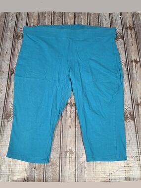 Torrid Teal Blue Capri Leggings Size 4